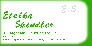 etelka spindler business card